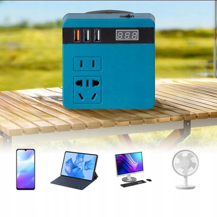 Inwerter Przetwornica do baterii Makita 18V  wyjście 230V / 120W / USB