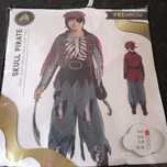 Fato pirata halloween 3/4 anos
