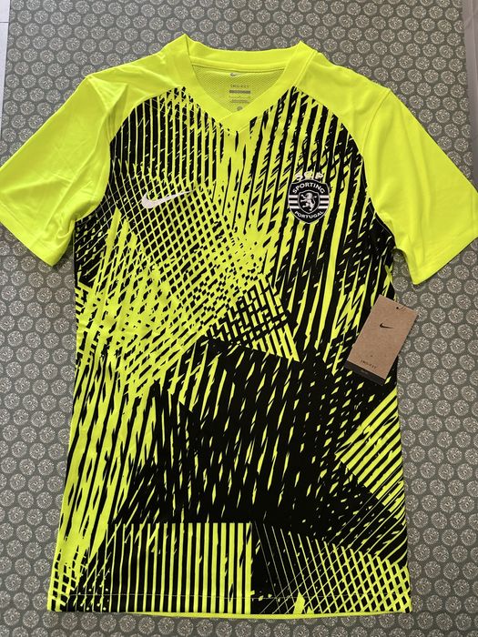 Camisola Sporting Oficial - Aquecimento Jogo 23/24