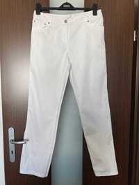 Klasyczne białe spodnie Aryton, wysoka jakość, L