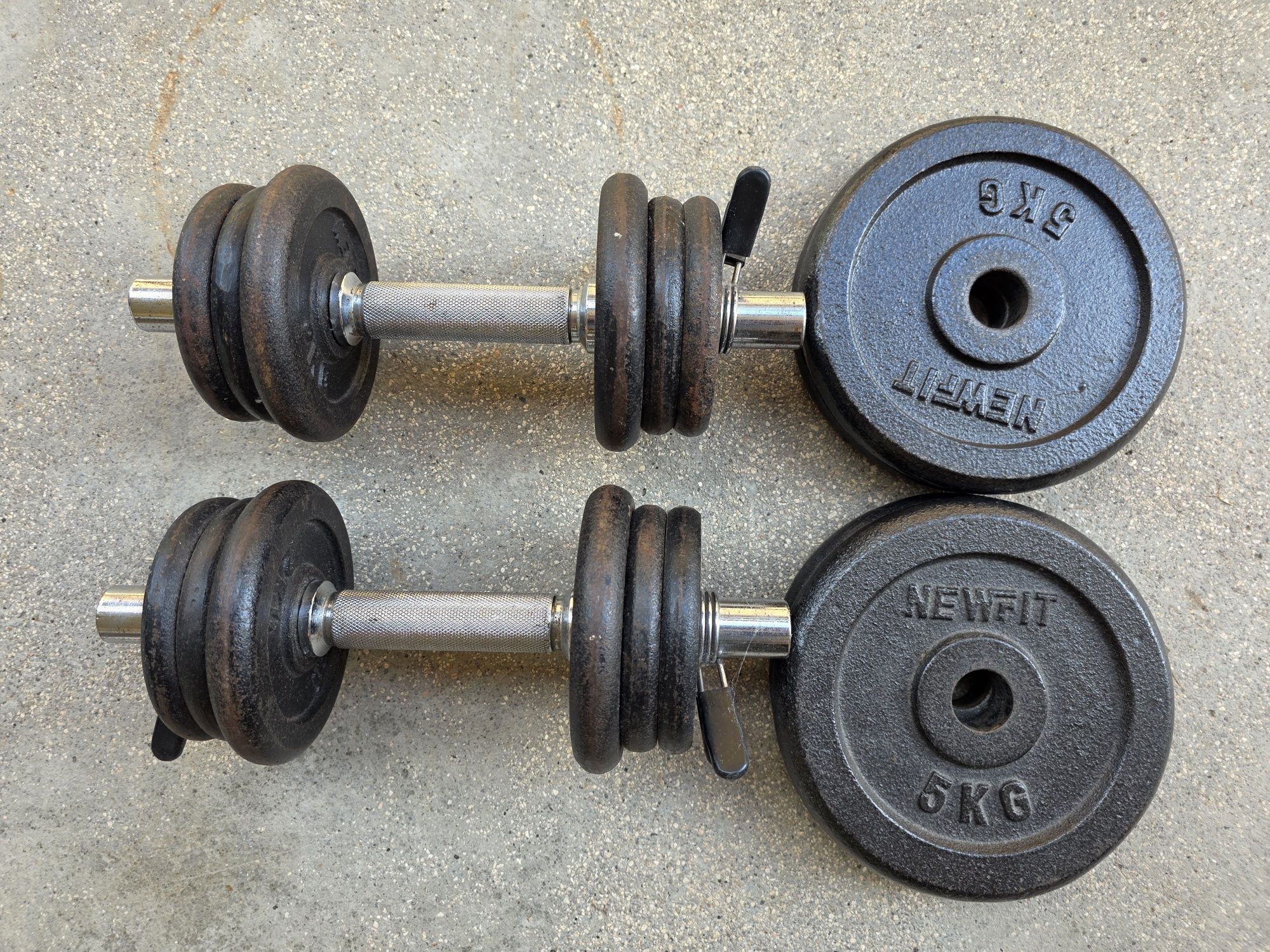 Conjunto de hateres 40kg total