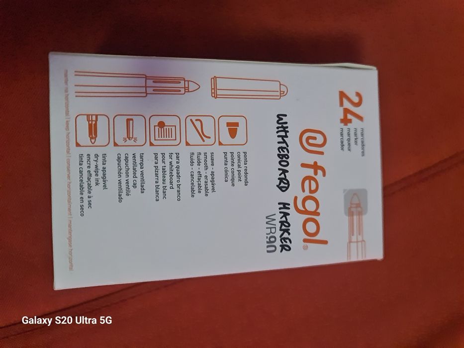 24-Marcadores Quadro Azul Cx.24