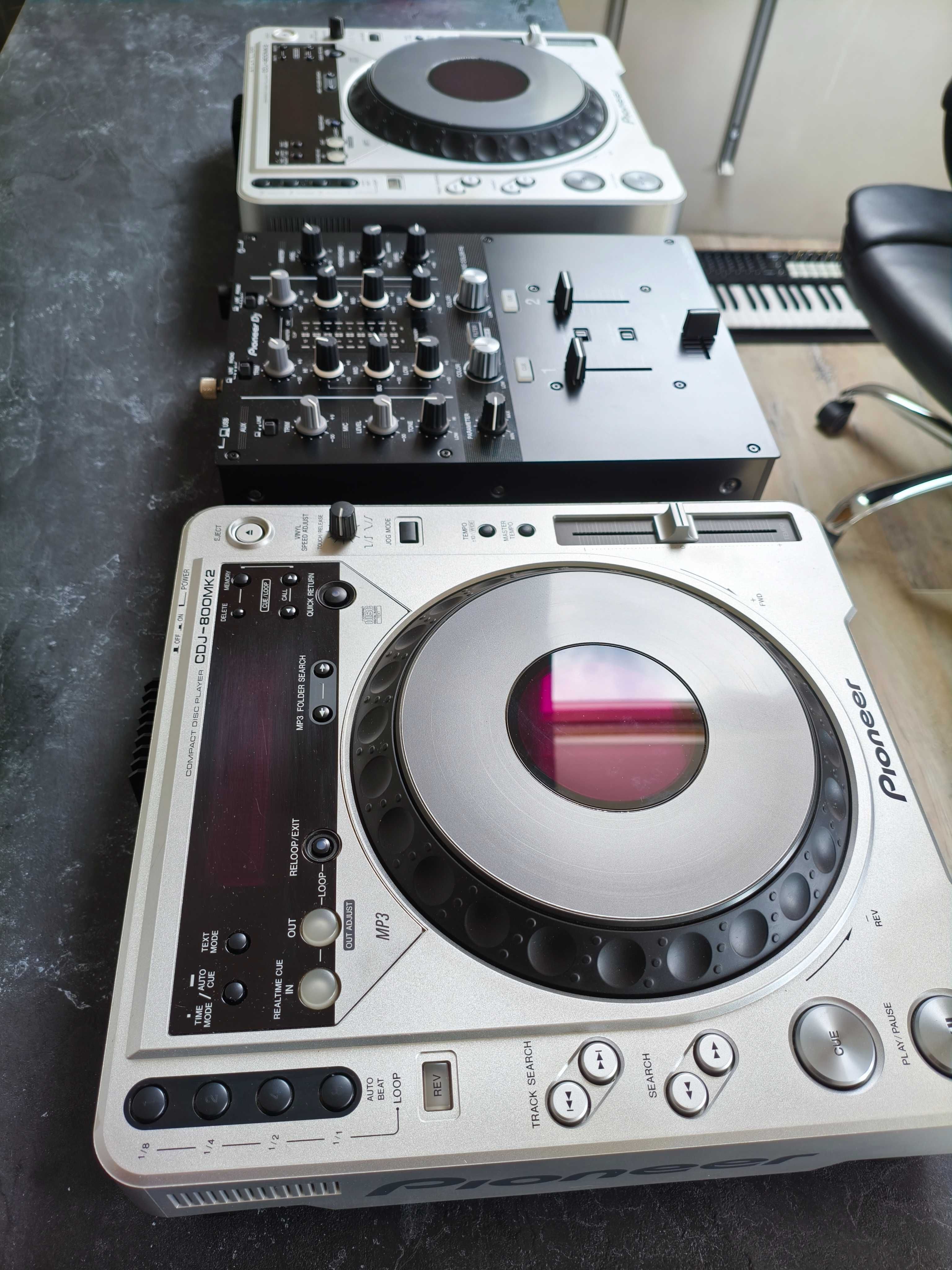 Zastaw DJ Pioneer CDJ-800 MK2 i DJM-250 MK2