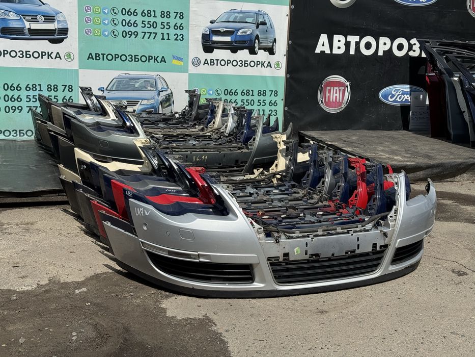 бампер передній фольксваген пассат б6 бампер passat b6 la7w la7t lc9x