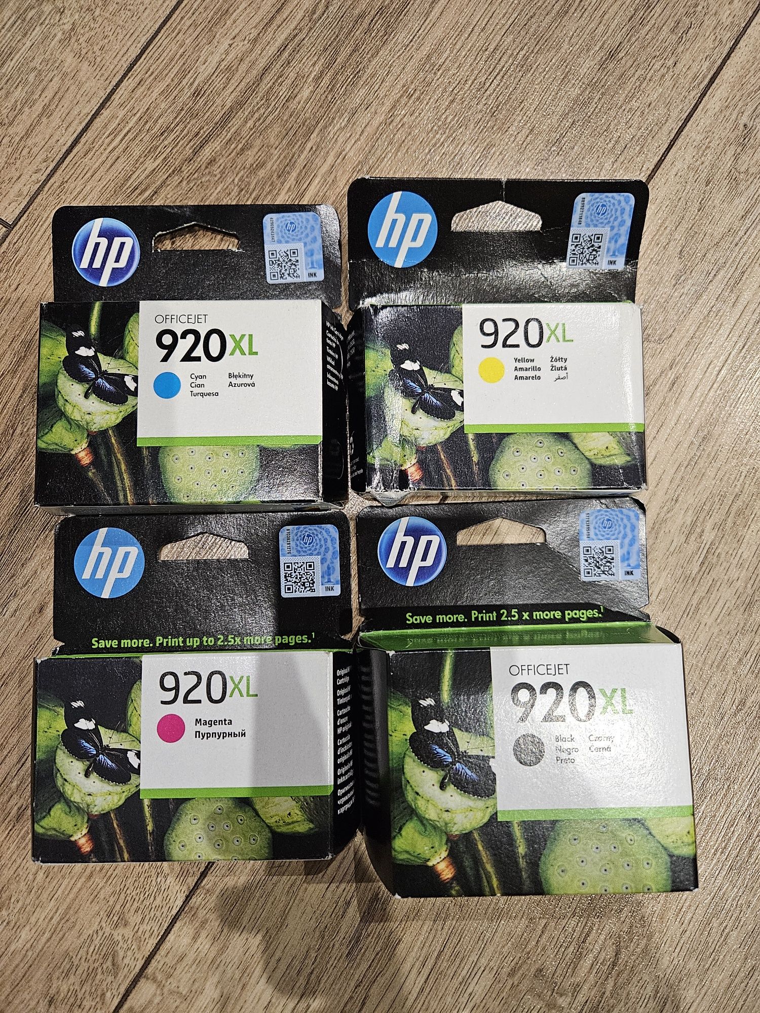 Tusz do drukarki HP 920XL czarny, magenta, błękitny, żółty