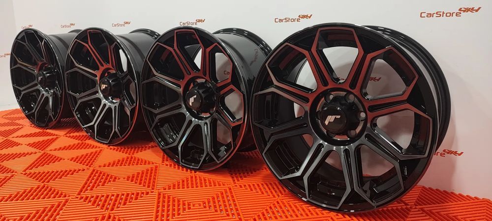 Jante Japan Racing JRX11 18x9 ET25 6x139.7 / 6x114.3 Black Machined w/