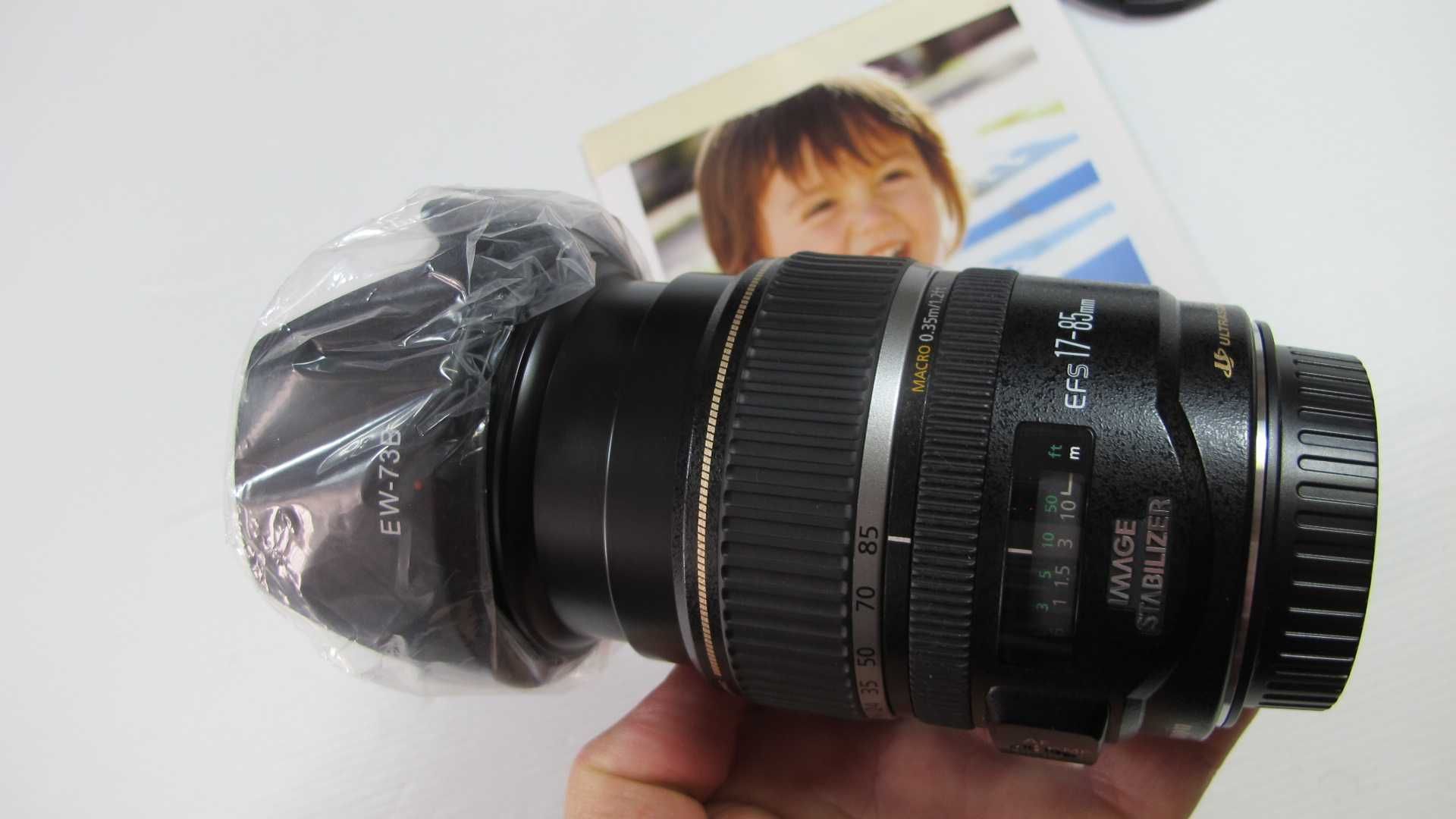Canon 17-85 IS USM GARANTIA - Com filtro e Para Sol -Ver Fotos