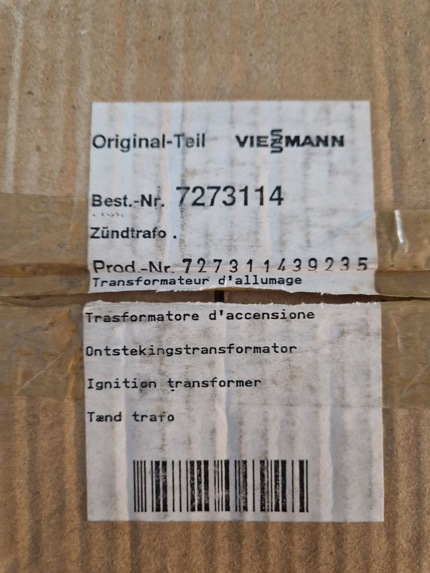 Viessmann Transformator zapłonu Trafo Union