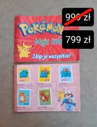 Album kolekcjonerski Pokémon kolekcja naklejki unikat vintage