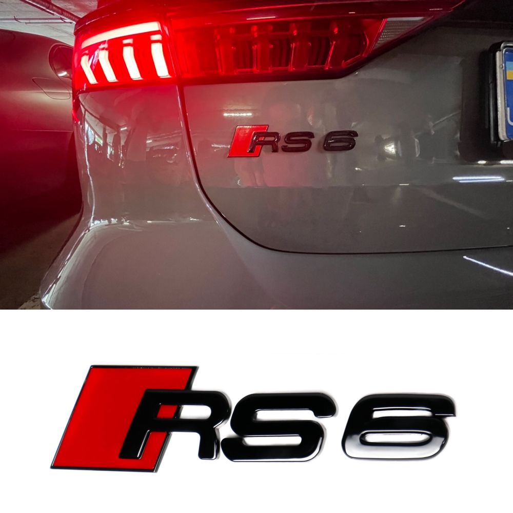 емблема кузова на багажник ауди ауді audi rs6 rs 6 s line