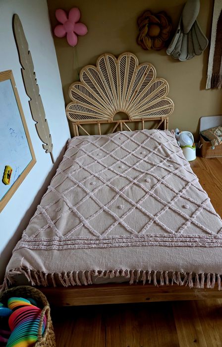 Łóżko boho 120x200 materac zagłówek boho stelaż Bielsko- Biała