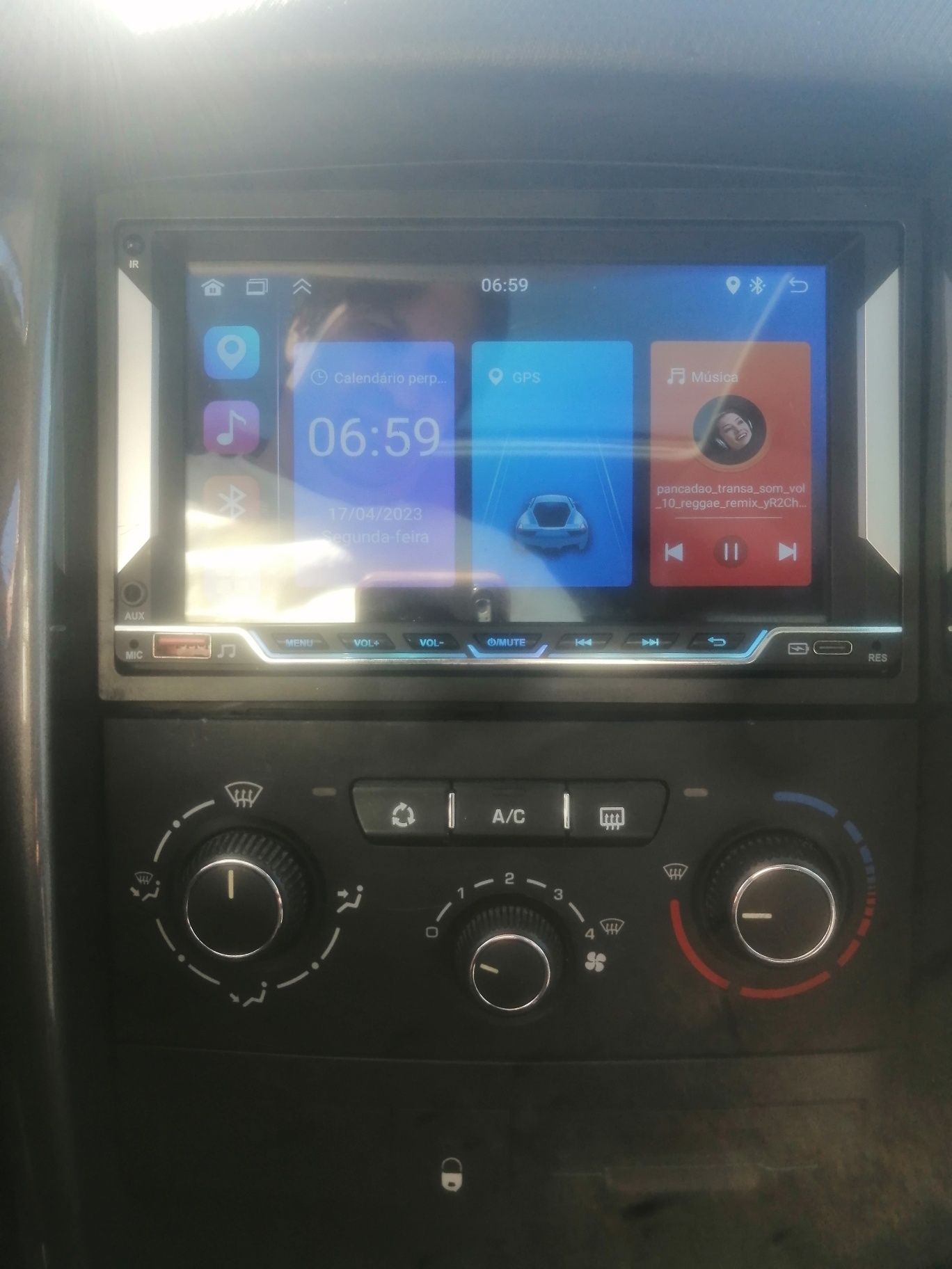 Radio android 7 polegadas como novo
