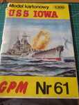 Model kartonowy GPM USS Iowa