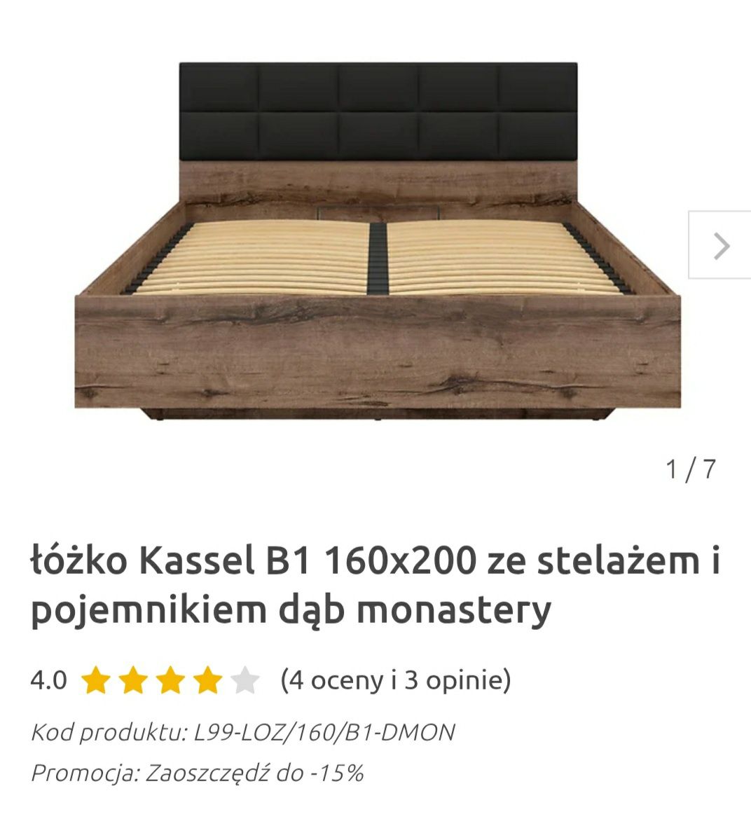 Łóżko Arica BRW 160x200