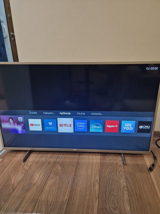 Telewizor philips 50 cali 4k Smart tv  3 letni stan bdb