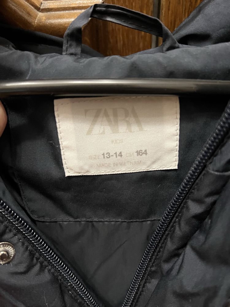 Пуховик zara женский