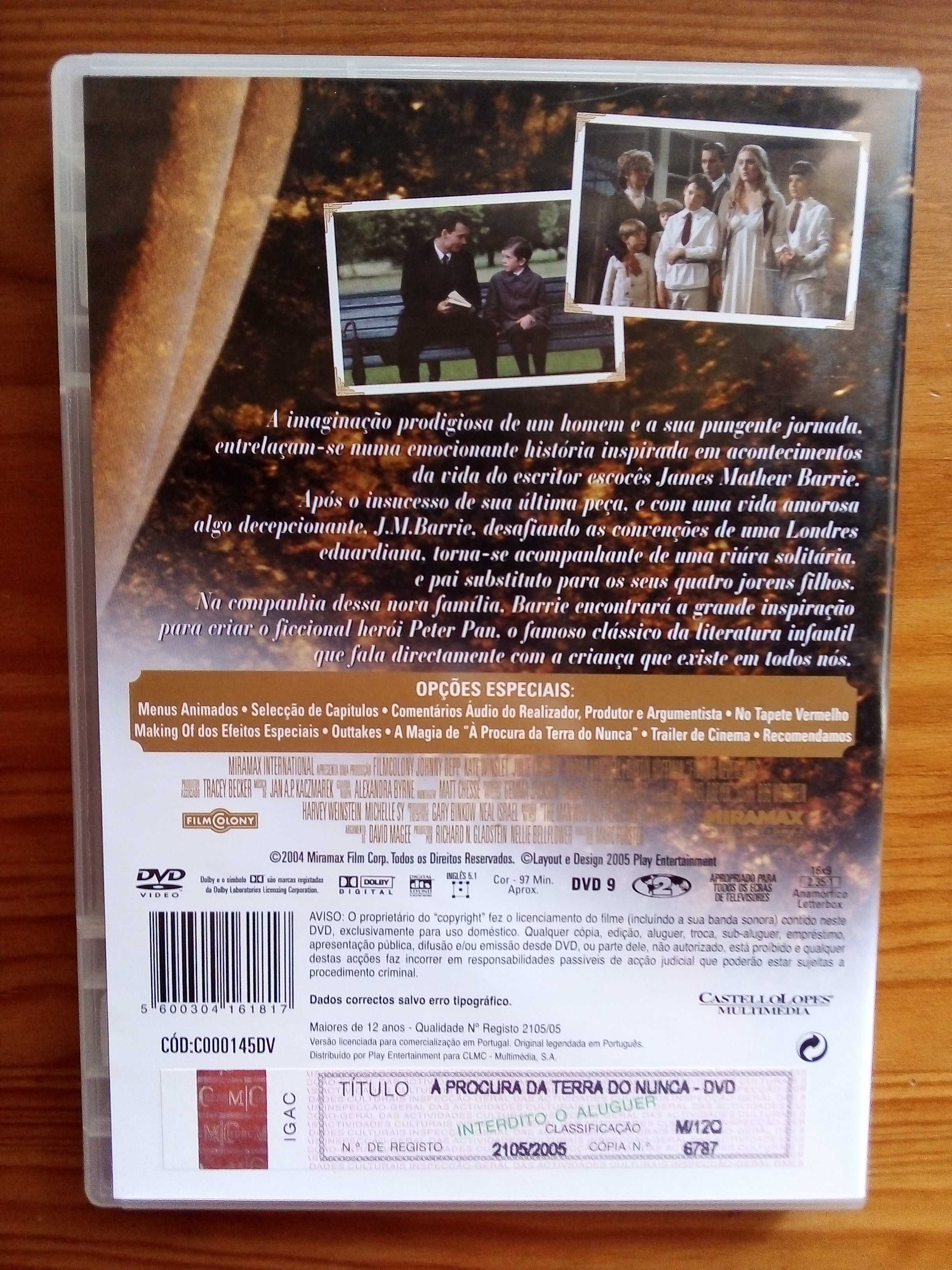 À Procura da Terra do Nunca, Johnny Depp, Kate Winslet, Julie Christie