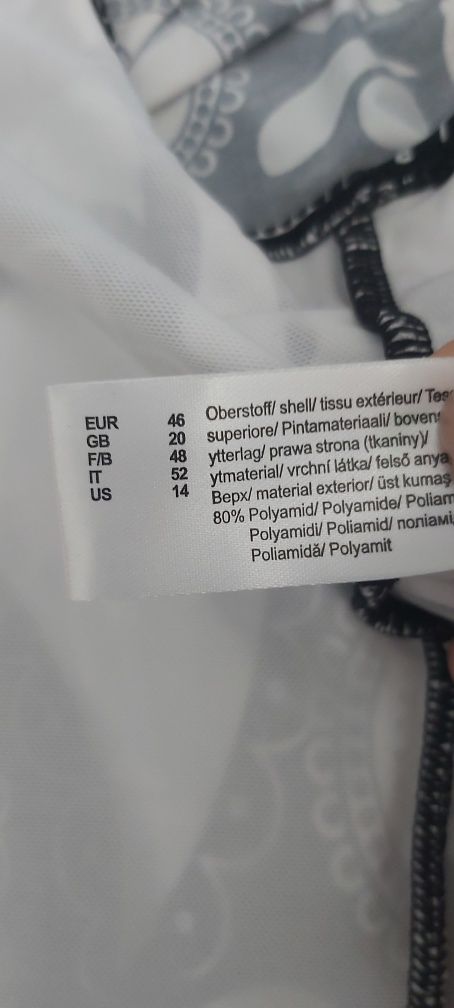 Jednoczęściowy strój kąpielowy 46 marszczenia