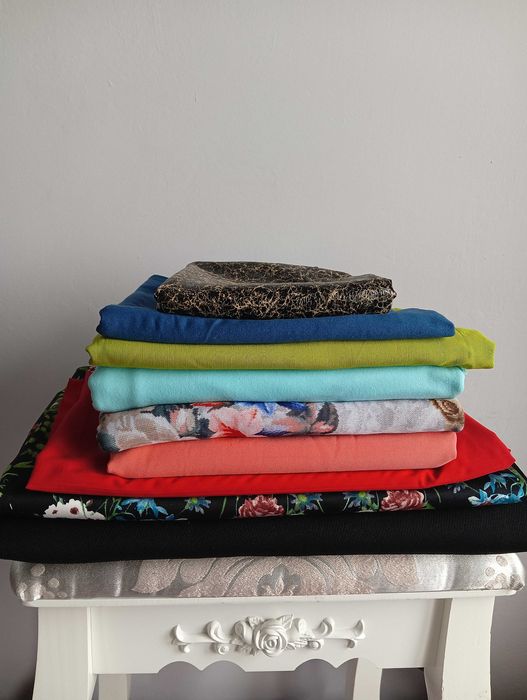 Tkaniny materiały na metry + gratis