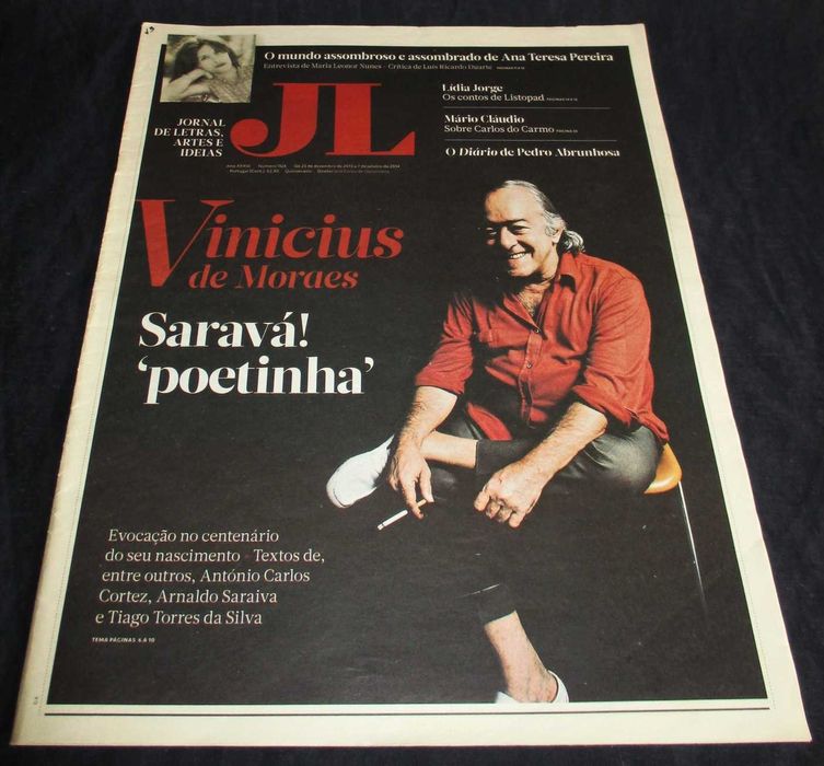 Jornal de Letras Artes e Ideias Vinicius de Moraes Saravá! "Poetinha"
