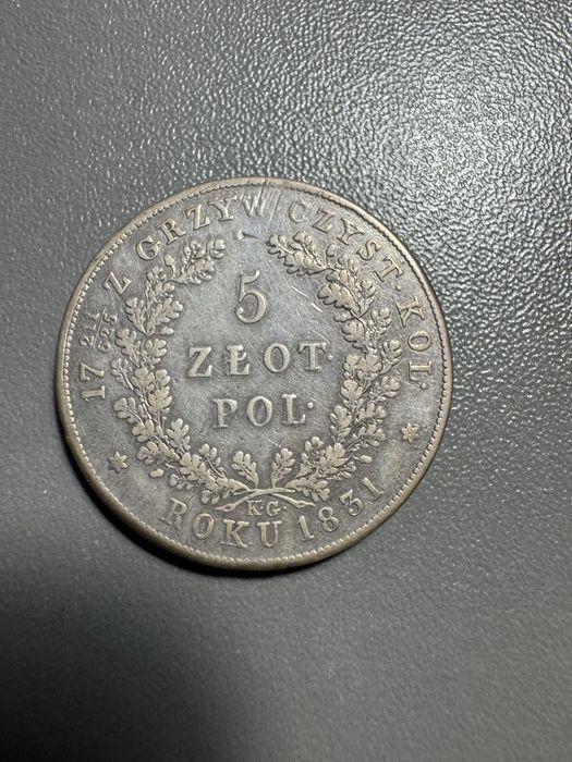 5 zł 1831 r. Powstanie Listopadowe