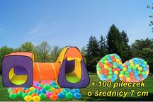 SUPER CENA! NAMIOT domek iglo tunel do domu ogrodu 3w1 + 100 piłeczek