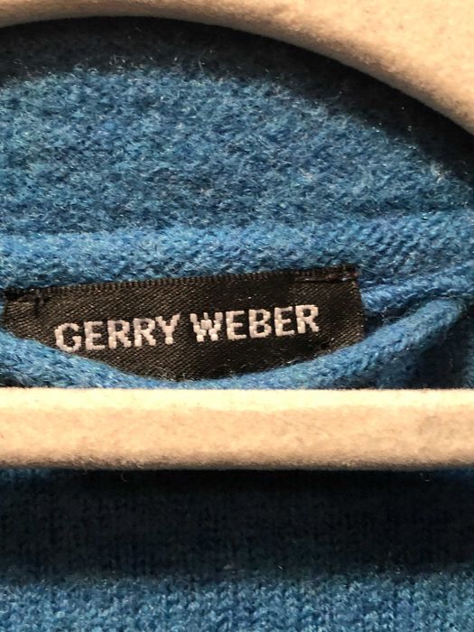 Niebieski żakiet z wełny/filcu Gerry Weber