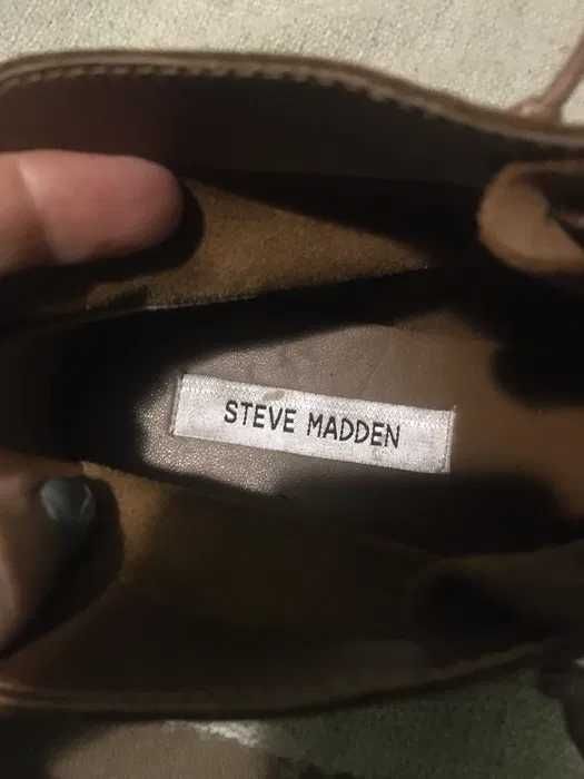 Шкіряні демі черевики чобітки steve madden ecco 39р
