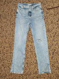 Zara джинсы с разрезами