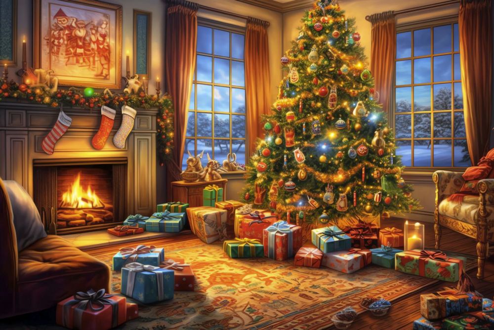 Банер для Фото Зони на Новий рік. Фон, Наліпки, Банера на свята,