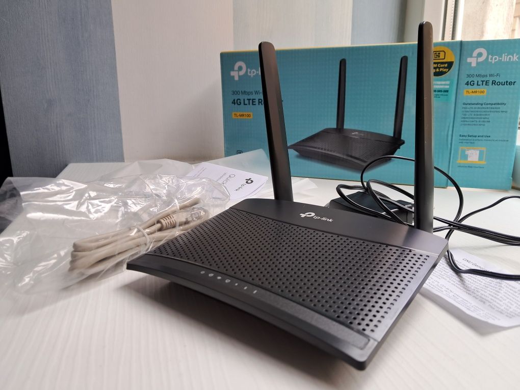 TP-LINK 4g LTE router TL-MR100 маршрутизатор роутер sim