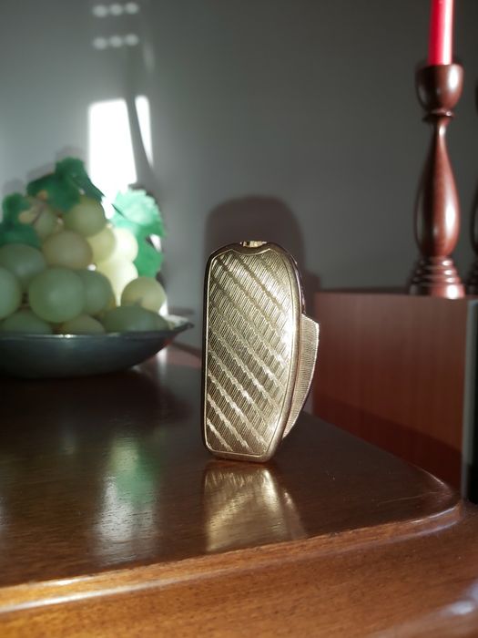 Isqueiro vintage SilverMatch Paquebot, com cobertura em ouro