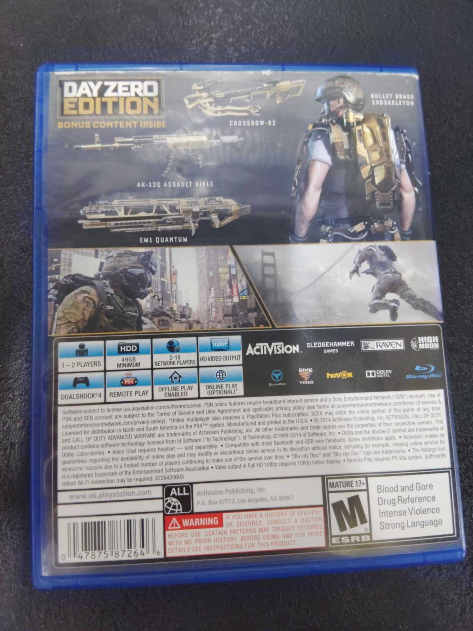 Call of Duty: Advanced Warfare PS4 gra po Angielsku cod aw na konsole