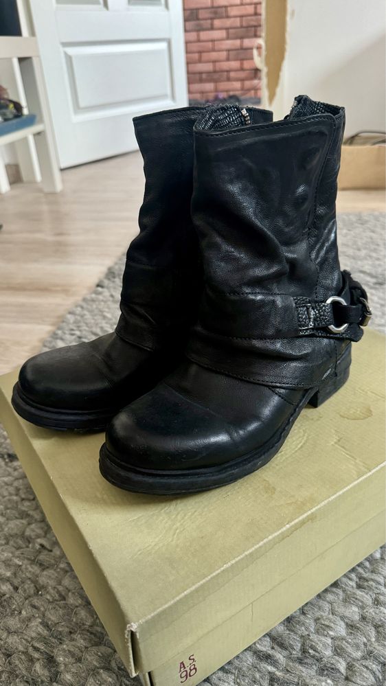 Buty w typie Biker Boots marki A.S.98 JAK NOWE