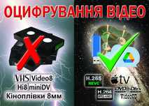Оцифрування відео з будь-яких носіїв