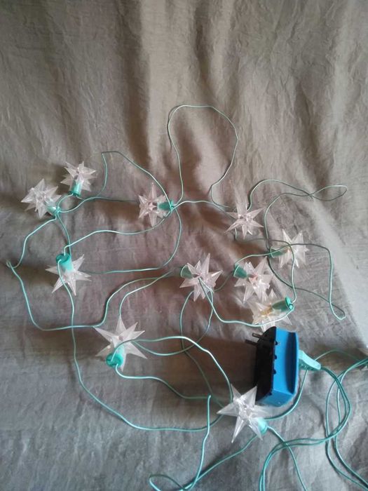 Електрогірлянда "Астероїд" Укркабель Київ Зірка Перемикач 1986 р СРСР