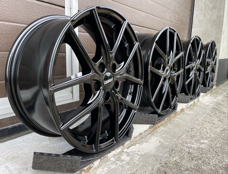 4x felgi aluminiowe Czarne 5x108 r17 et50 7,5J Alufelgi Oryginał 17”