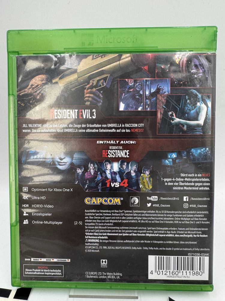 Resident Evil 3 Xbox One Gwarancja