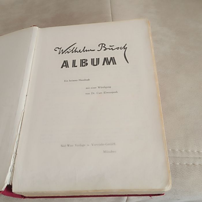 Книга на немецком языке Вильям Буш Альбом