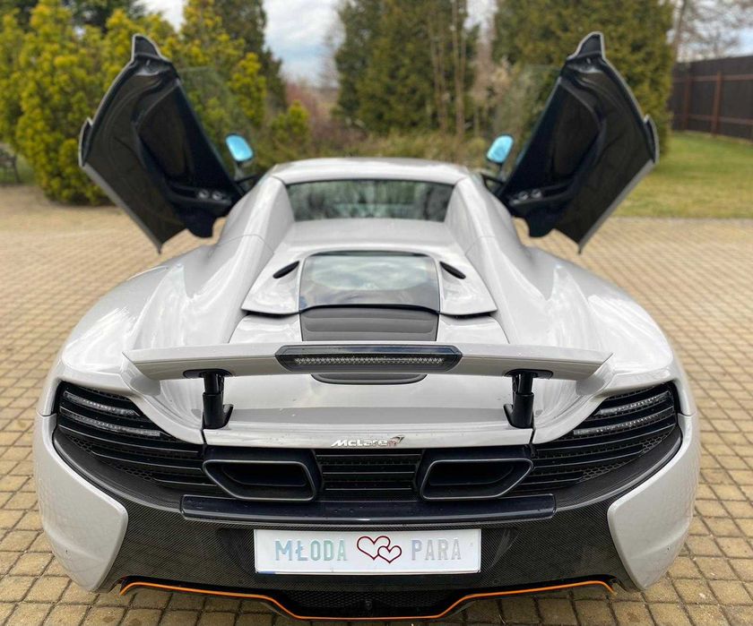 Auto na wesele do ślubu Mclaren 650s spider Wolne terminy