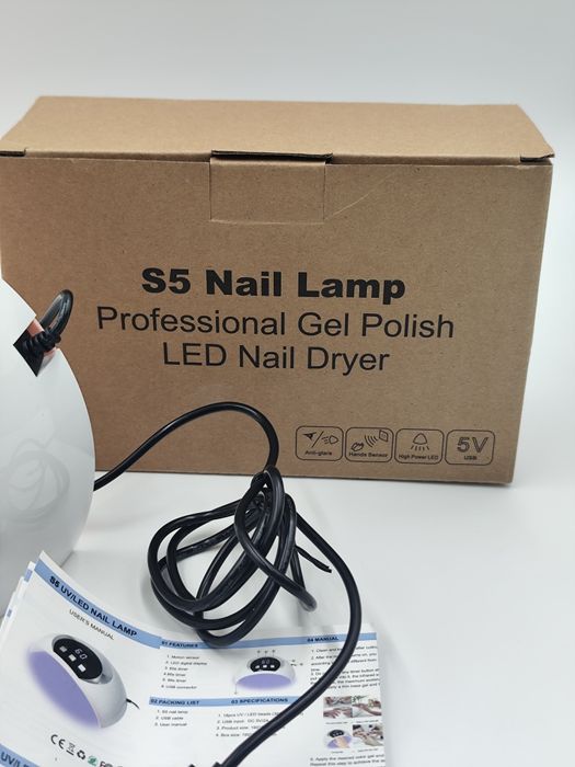 Nowa lampa do paznokci LED S5 L.K.E profesjonalna suszarka USB