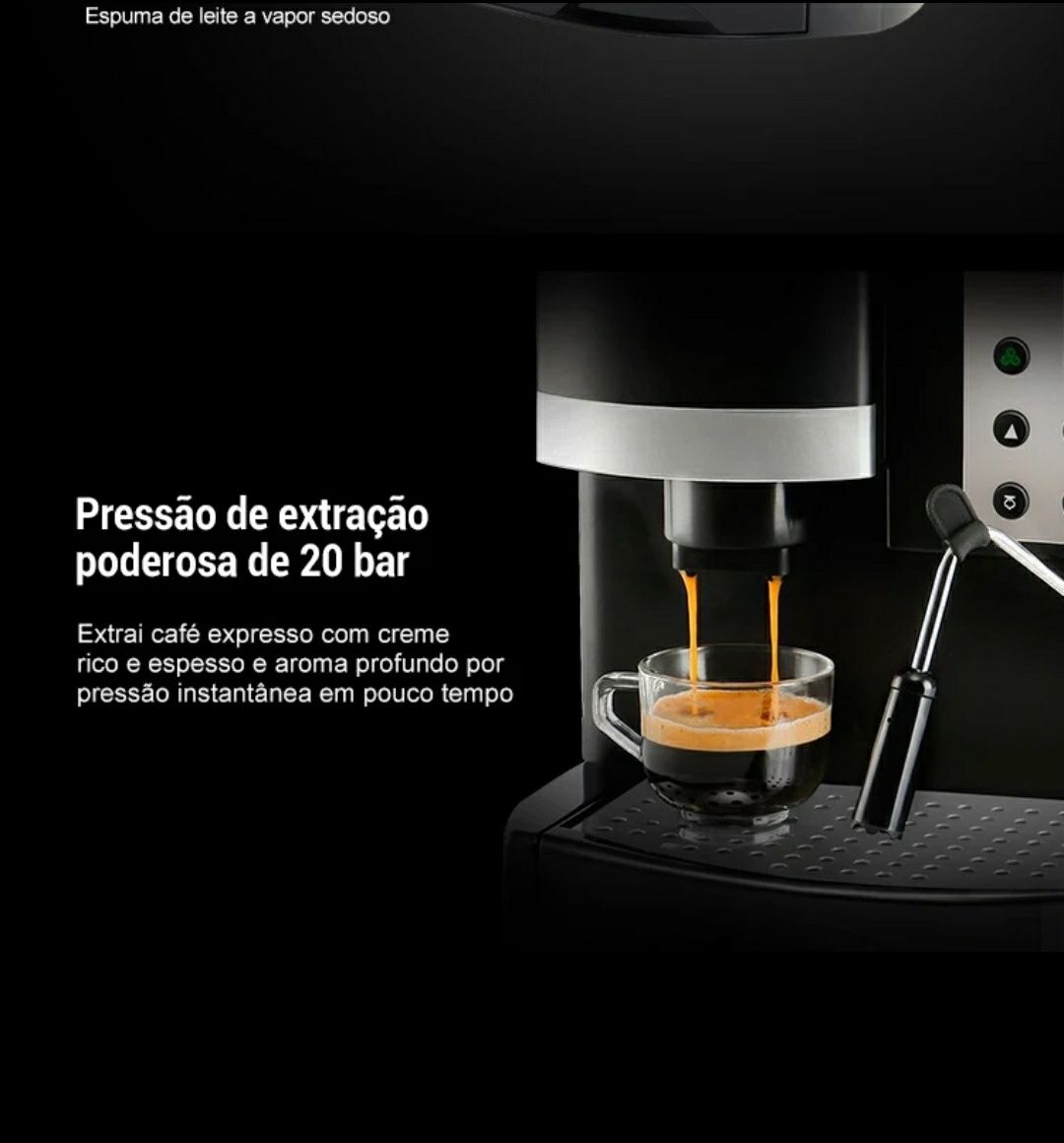 Máquina de café expresso & cappuccino NOVA (Com moinho integrado)