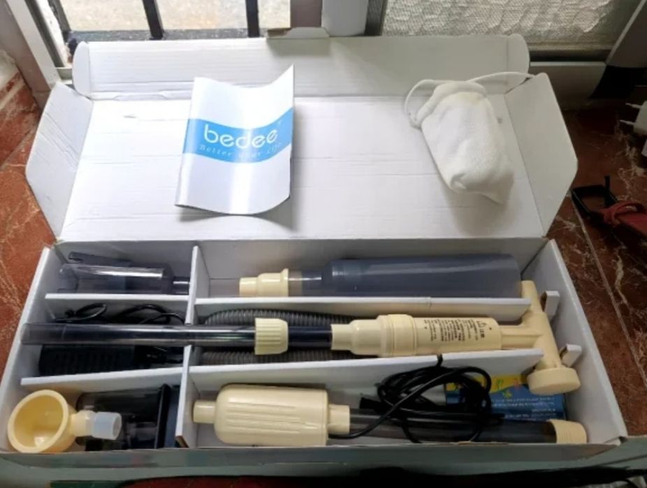 Limpador de aquário elétrico