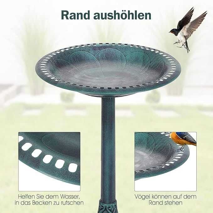 Stojąca Kąpiel dla Ptaków, Karmnik dla Ptaków