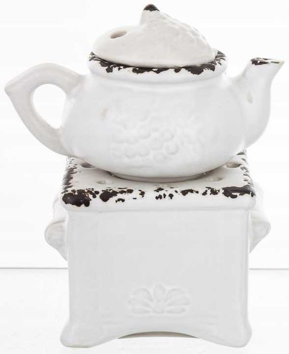 Ceramiczny kominek czajnik na olejek zapachowy wosk AROMATERAPIA