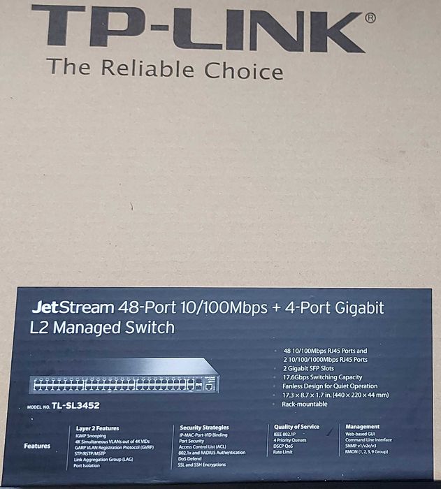 Switch TP-LINK JetStream TL-SL3452 48 portów