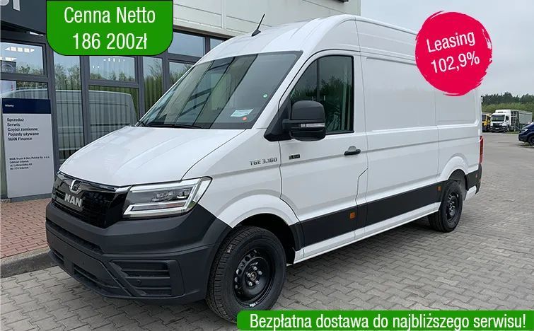 MAN TGE 3.180 4X4 SB  MAN Truck & Bus Polska oferuje nowość na rynku pojazdów dostawczych.