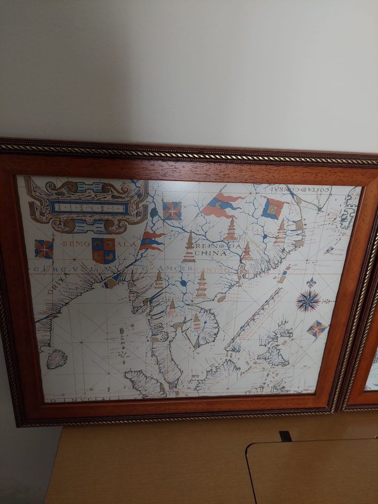 Quadros com mapa