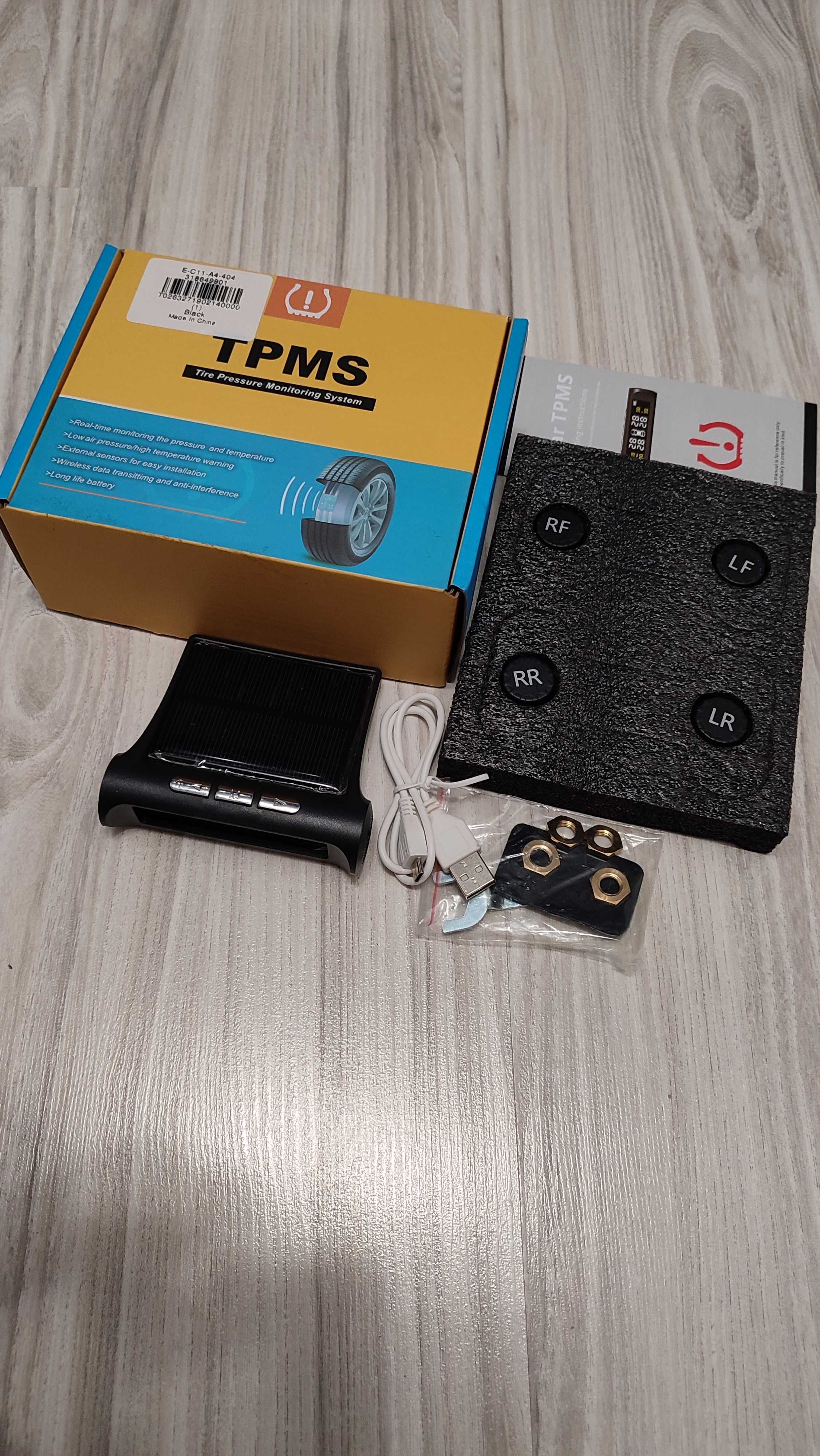 Zestaw czujników czujnik TPMS ciśnienia kół z wyświetlaczem panel