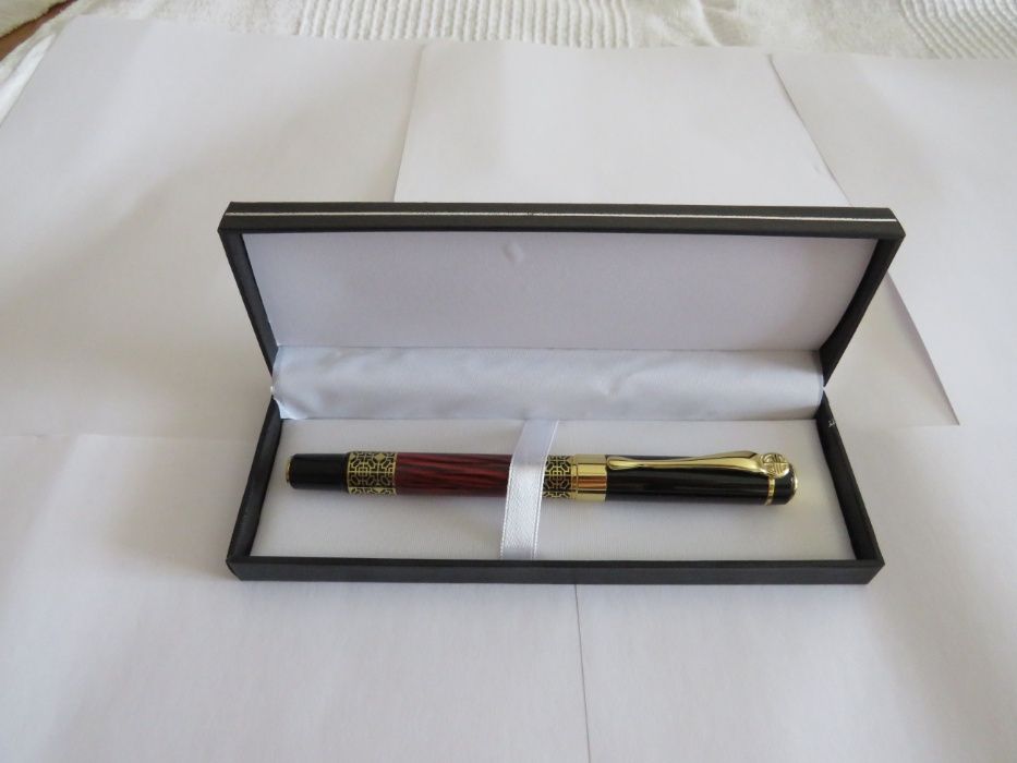 caneta de luxo com estojo